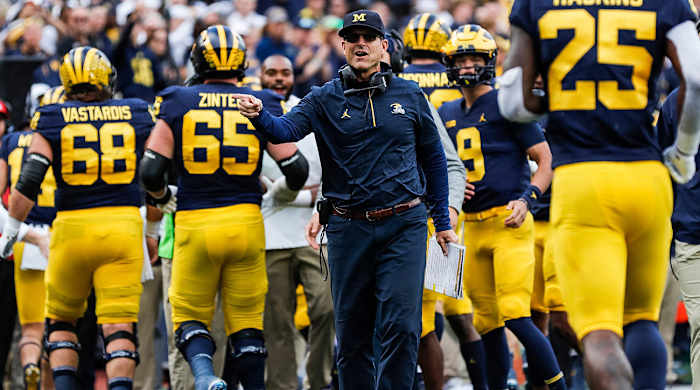 Michigan coach Jim Harbaugh